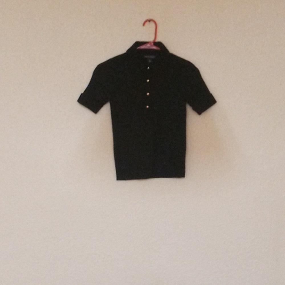 Banana Republic black short sleeve women's top size medium